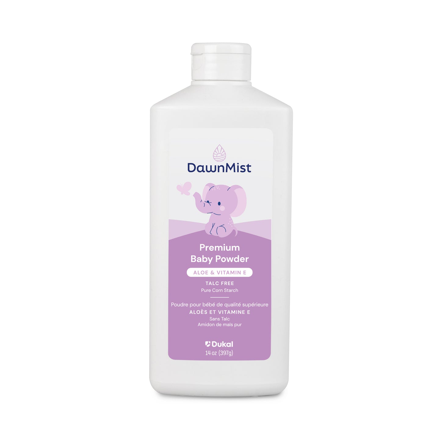 Dawn Mist Premium Baby Powder 14 oz Case medical supply