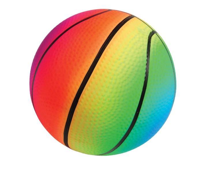 DDays Rainbow Mini Basketballs - 5", 48/Case (2269303) medical supply