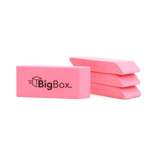 BigBox Wedge Erasers Pink Case of 576 medical supply