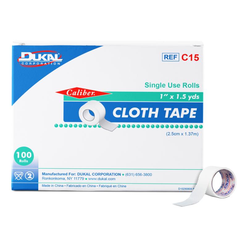 Dukal Cloth Tape 1 inch x 1.5 yd Case of 500 medical supply