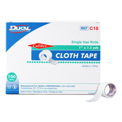 Dukal Cloth Tape 1 inch x 1.5 yd Case of 500 medical supply