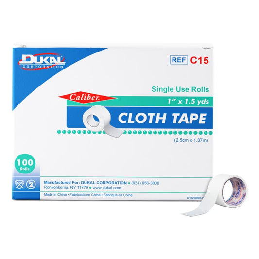 Dukal Cloth Tape 1 inch x 1.5 yd Case of 500 medical supply