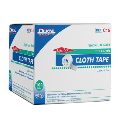 Dukal Cloth Tape 1 inch x 1.5 yd Case of 500 medical supply