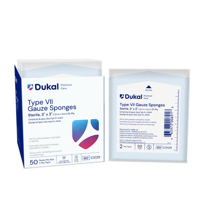 Dukal Premium Care Sterile Gauze Sponges 12-Ply 3 inch x 3 inch medical supply
