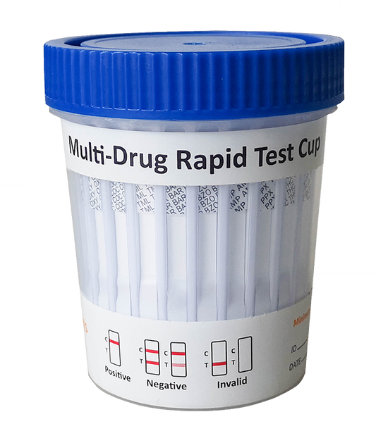 CLIAwaived 12 Panel Multi-Drug Rapid Cups Box of 25 medical supply