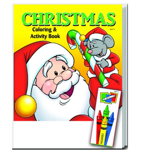 DDays Christmas Coloring Books with Crayons - Fun Pack, Case of 72 (2345917) medical supply