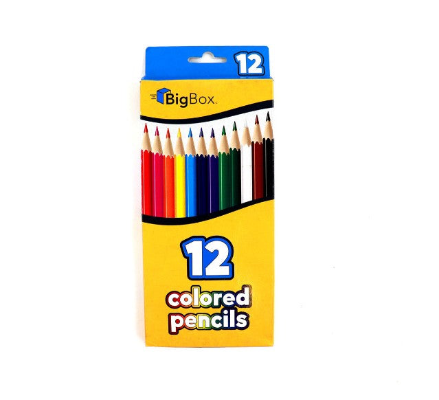 BigBox Pre-Sharpened Colored Pencils 12 per Box 96 Case medical supply