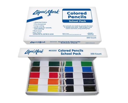 Liqui-Mark Bulk Colored Pencils 250 Count 10 Colors medical supply