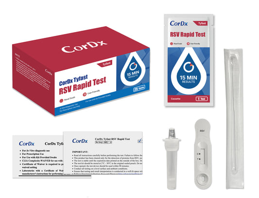 CorDx Tyfast RSV Rapid Test (ACT21056-25) medical supply