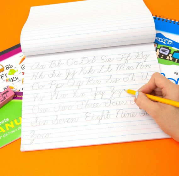 BAZIC Cursive Writing Pads - 50 Sheets, 10.5" x 8" (9310208) medical supply