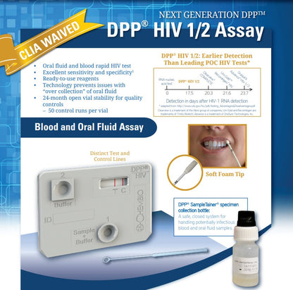 Chembio DPP HIV 1/2 Assay 20 Tests Kit medical supply