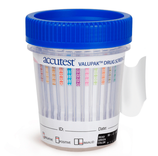 Accutest 12 Panel Drug Test Cup DS412 25/Box medical supply