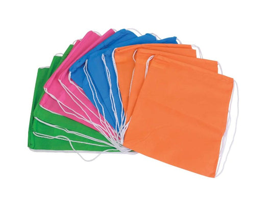 DDays 14" Drawstring Backpacks - Assorted Neon, 288/Case (2269204) medical supply