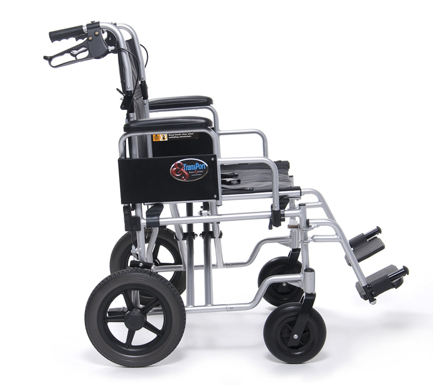 Everest & Jennings Bariatric Transport Chair, 24" Seat, 400 lbs Weight Capacity (EJ777-3) medical supply