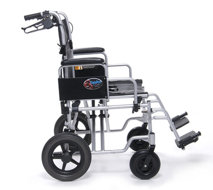 Everest & Jennings Bariatric Transport Chair, 24" Seat, 400 lbs Weight Capacity (EJ777-3) medical supply