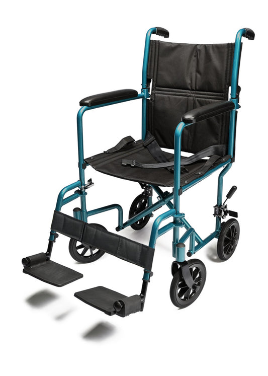 Everest & Jennings Lightweight Aqua 19in Seat transport chair medical supply