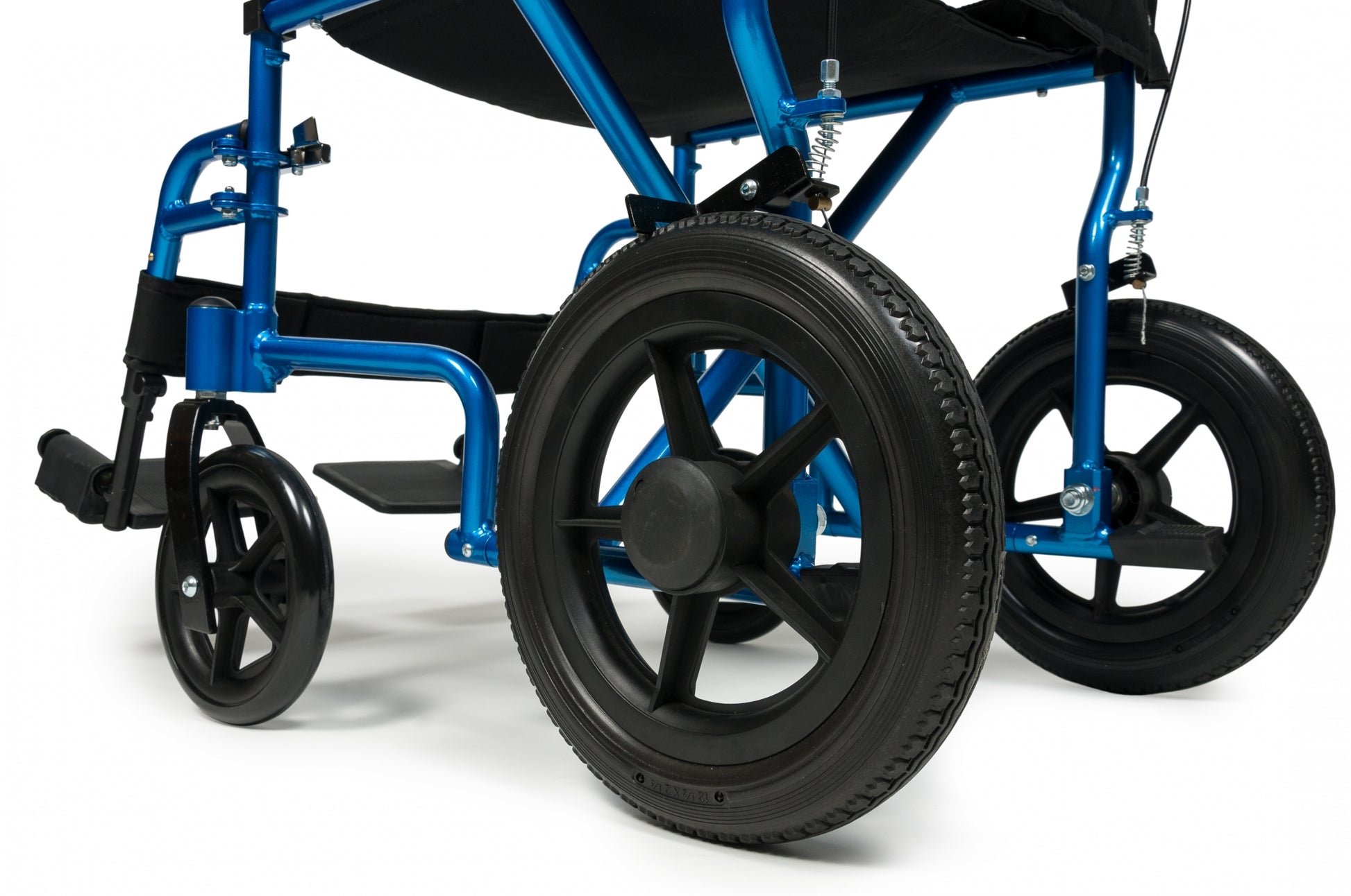 Deluxe Transport Chair, 12" Rear Wheel (EJ870-1), Blue
