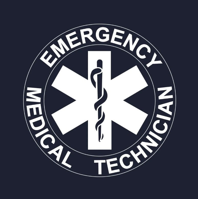 Kemp USA EMT T-Shirt Navy Printed Front and Back Small medical supply