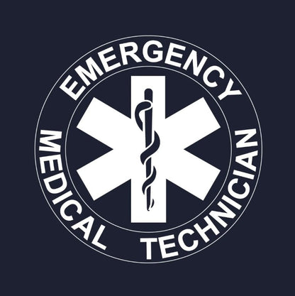 Kemp USA EMT T-Shirt Navy Printed Front and Back Small medical supply