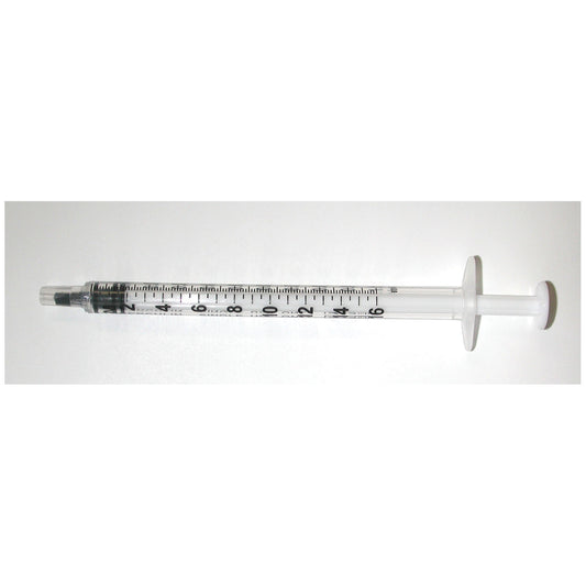 Exel Tuberculin Syringe Only 1cc Luer Slip with Cap Box medical supply