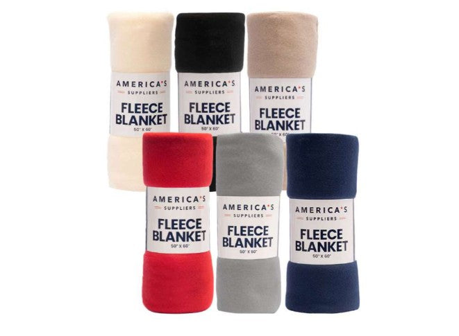 America's Suppliers Fleece Blankets - 50x60, Assorted colors (2373472) medical supply