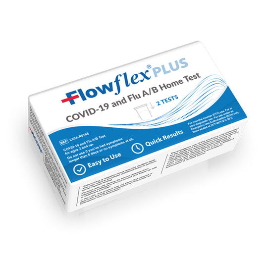 Acon Laboratories Flowflex PLUS COVID-19 Flu A/B Home Test 2 per Box medical supply