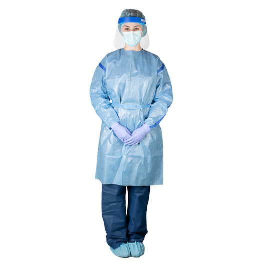 Dukal Poly-Coated Chemotherapy Gown L G1006 Case medical supply