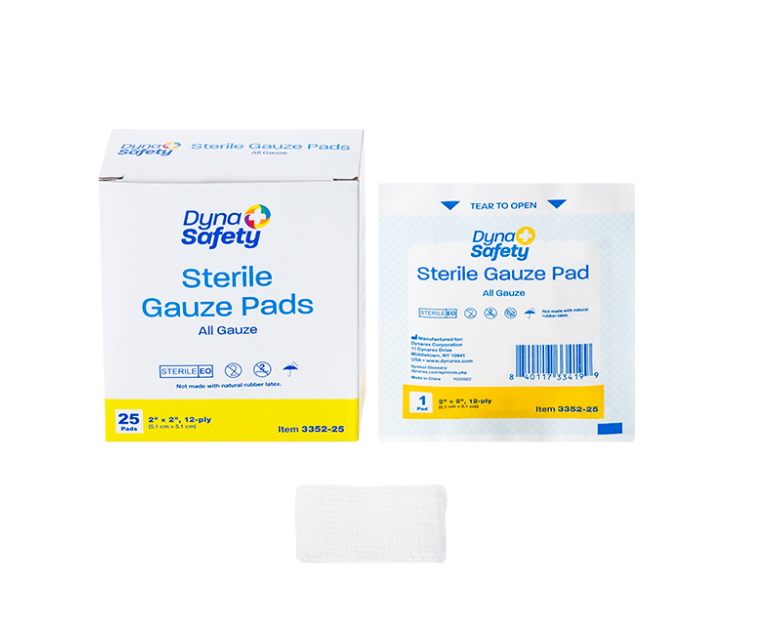 Gauze Pad, Sterile 1's, 2” x 2”, Case (3352-25)