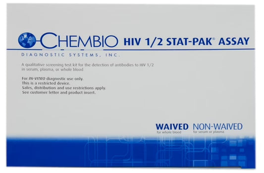 Chembio Diagnostics HIV 1/2 STAT-PAK Assay 20 Tests per Kit medical supply