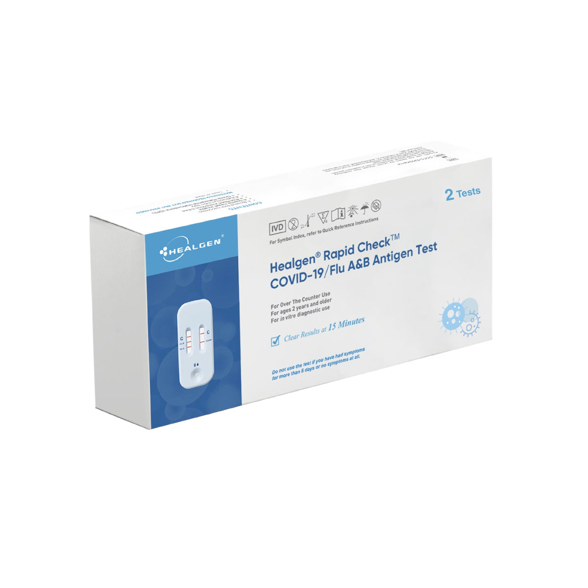 Healgen Rapid Check COVID-19/Flu A&B Antigen OTC Test