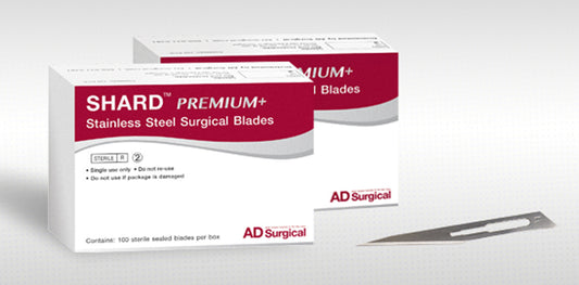 SHARD Premium Surgical Stainless Steel Blades Size 10-0 100 Box medical supply
