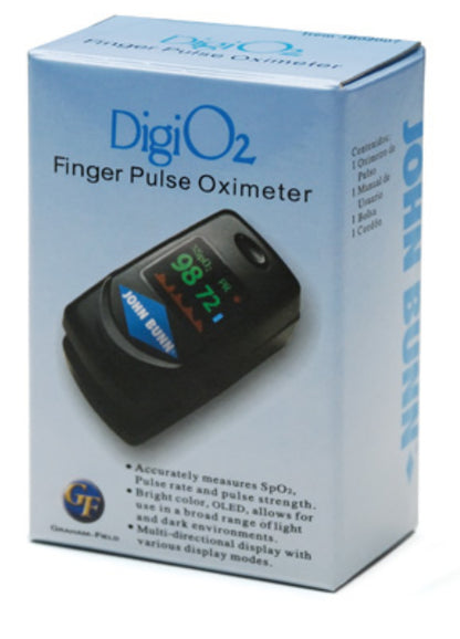 John Bunn DigiO2 Finger Pulse Oximeter JB02007 medical supply