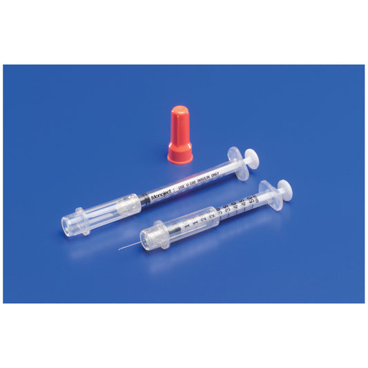 Cardinal Health Insulin Safety Syringe 1/2mL 29G x 1/2" Box medical supply