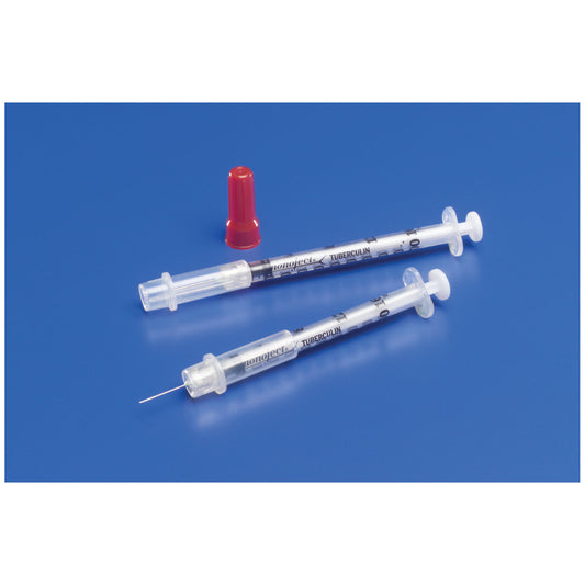 Cardinal Health TB Safety Syringe 1mL 25G x 5/8 inch box medical supply