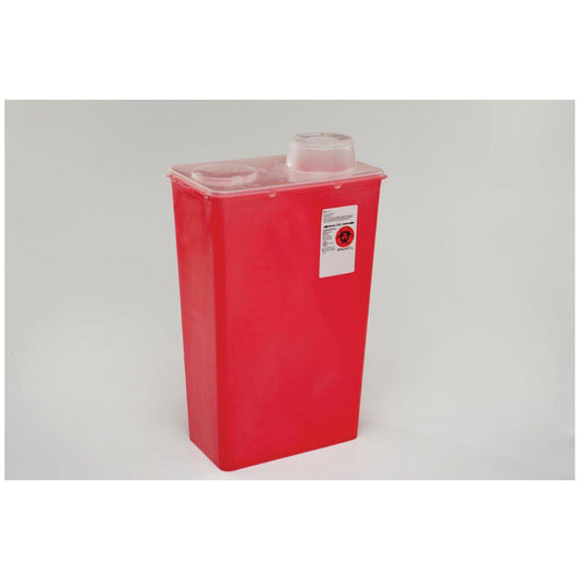 Cardinal Health Chimney-Top Sharps Container 14 Qt Red Large medical supply