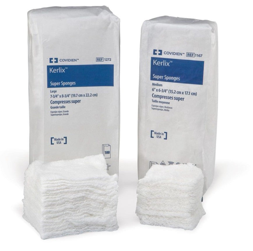 Cardinal Health Kerlix Super Sponge Medium 6 x 6-3/4 in Case medical supply