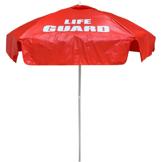 Kemp USA 6 foot Lifeguard Umbrella Red medical supply