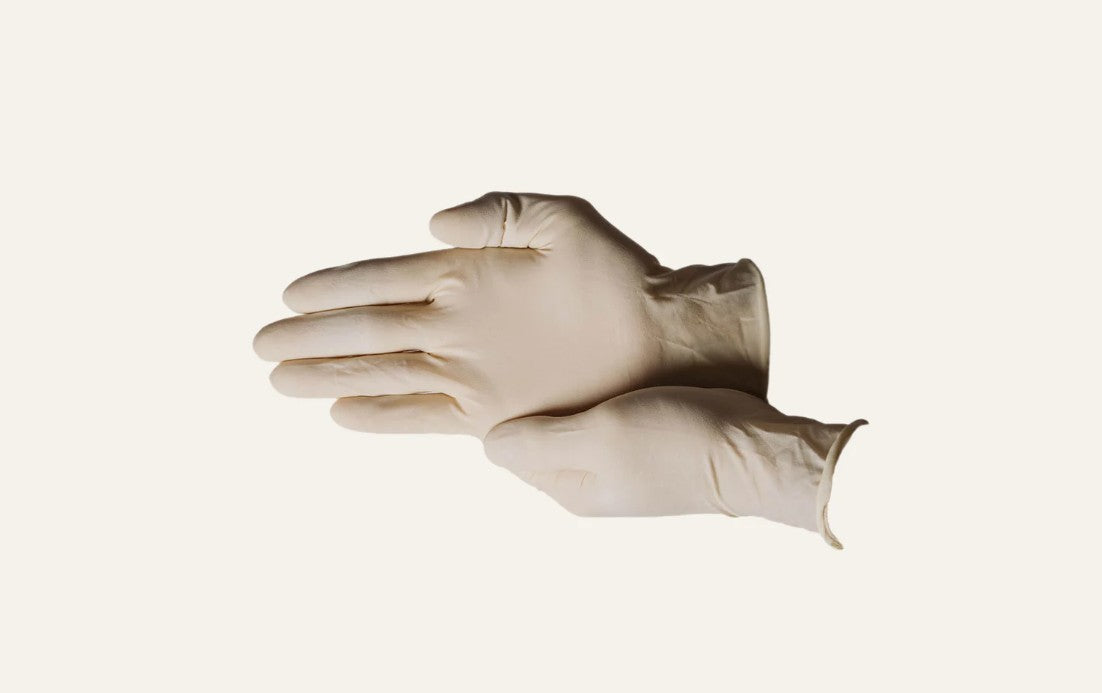 First Glove Core Latex Exam Gloves White Small Case of 1000 medical supply