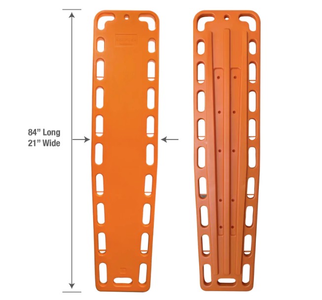 Kemp USA College NBA Plastic Long Spineboard 84 inch medical supply