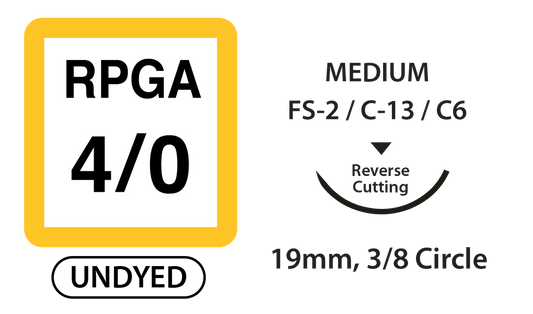 UNIFY Rapid PGA Suture 4-0 18" 19mm 3/8 R/C M-K418R19 medical supply