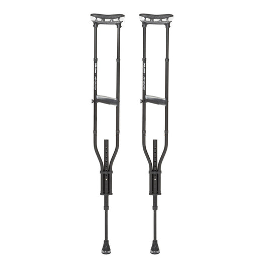 MD by Drive Air Crutch Adjustable Foam Pads Gel Handles Onyx medical supply