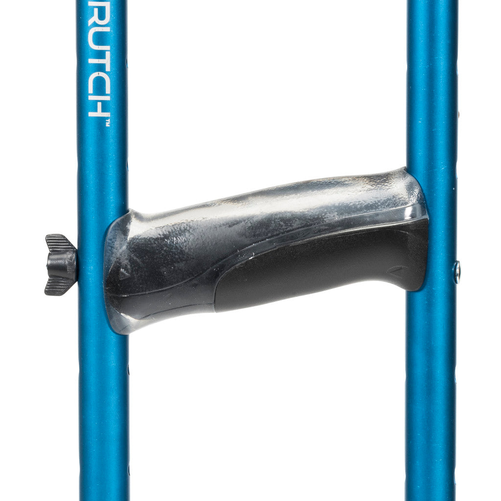 MD by Drive Air Crutch Adjustable Foam Pads Gel Handles Sapphire medical supply