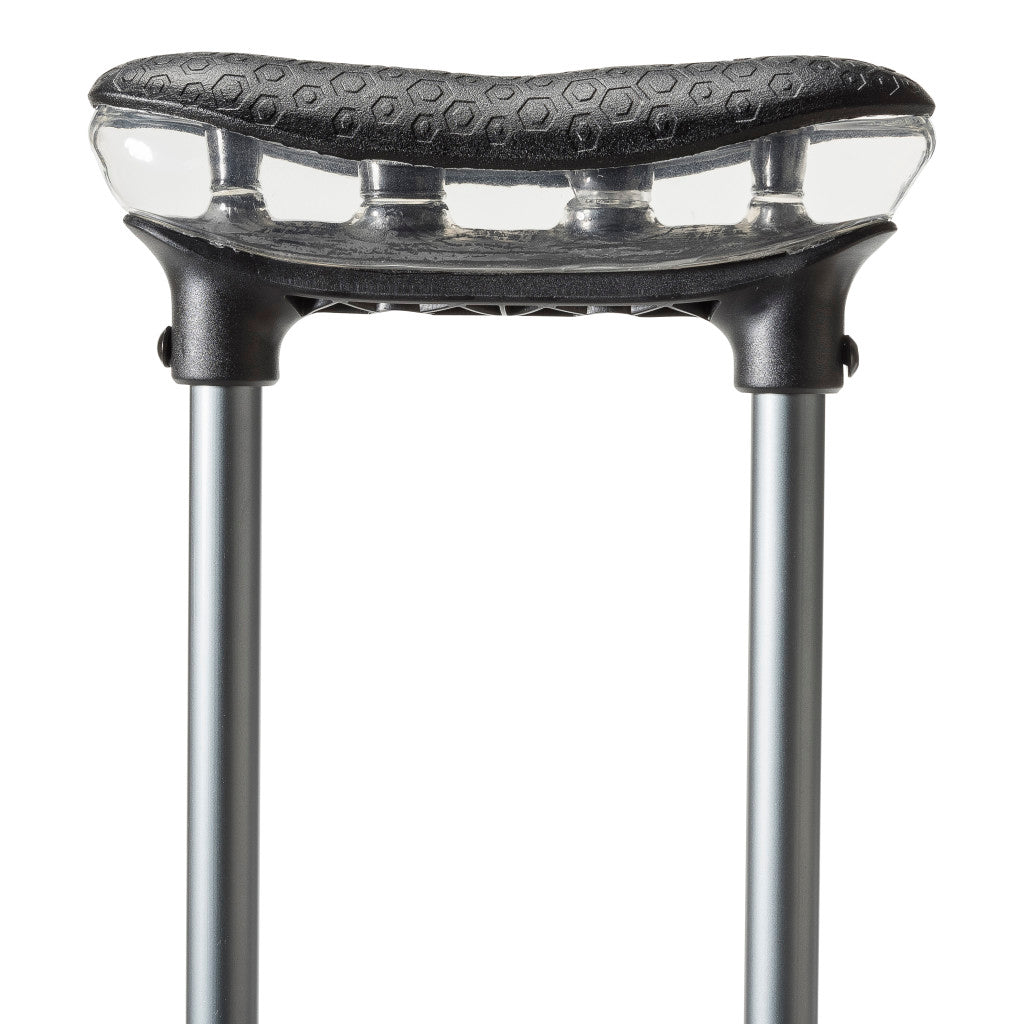 MD by Drive Air Crutch Adjustable Foam Pads Gel Handles Slate medical supply