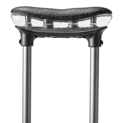 MD by Drive Air Crutch Adjustable Foam Pads Gel Handles Slate medical supply