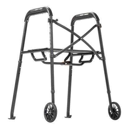 MD by Drive Air-Go Walker with Seat Onyx medical supply