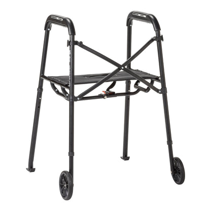 MD by Drive Air-Go Walker with Seat Onyx medical supply