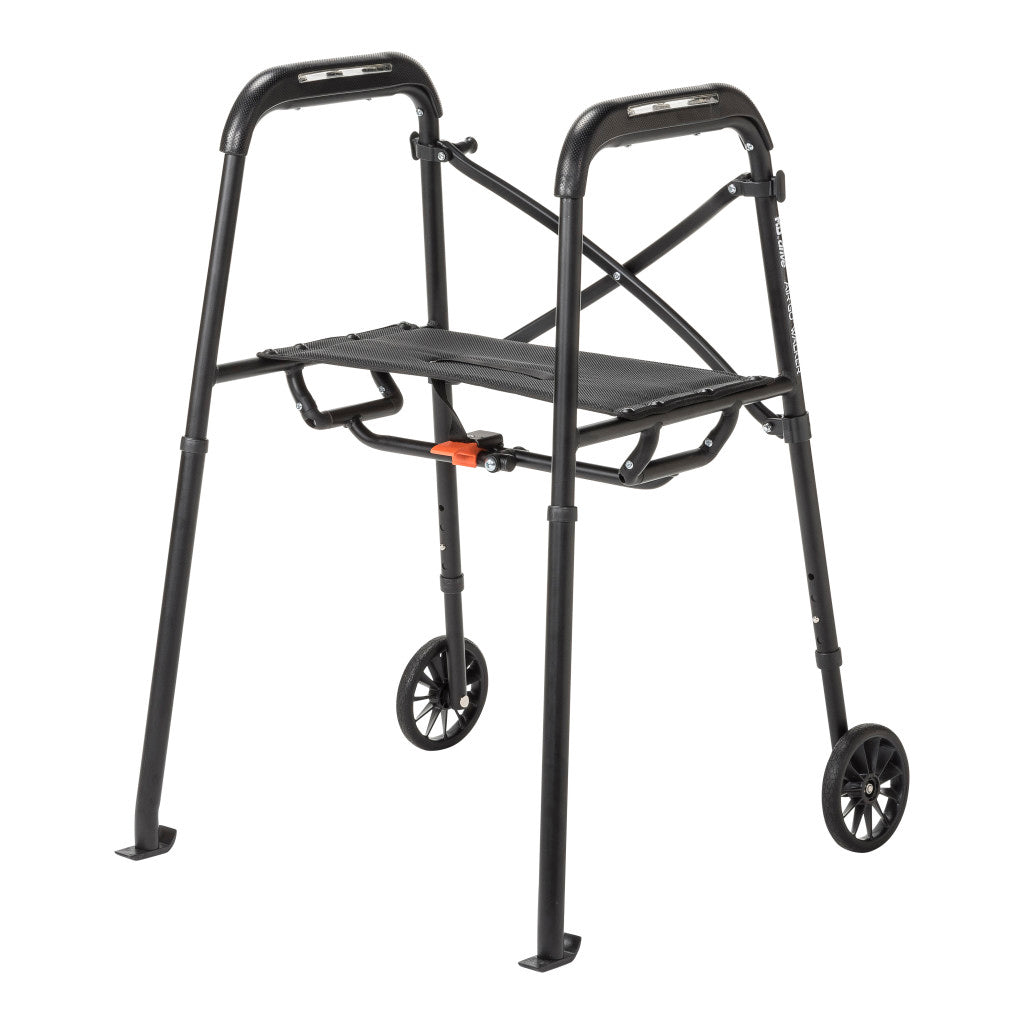 MD by Drive Air-Go Walker with Seat Onyx medical supply