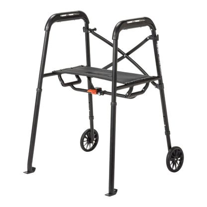 MD by Drive Air-Go Walker with Seat Onyx medical supply