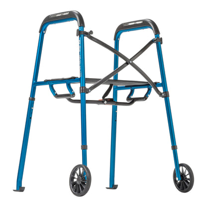 MD by Drive Air-Go Walker with Seat Sapphire medical supply