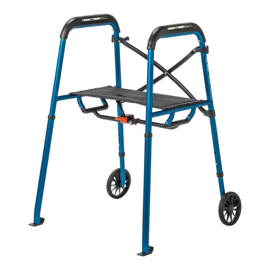 MD by Drive Air-Go Walker with Seat Sapphire medical supply